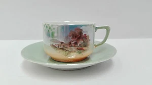 Taza y platillo de porcelana cafe/te. Paisaje rural campestre España. - Picture 1 of 1