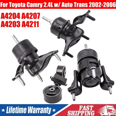 4 PCS For Toyota Camry 2.4L w/Auto Trans 2002-2006 Engine Motor &Trans Mount Set - Image 1 of 4