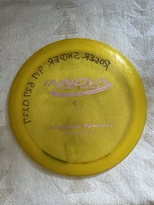 Innova Monarch Champion Plastic 167G Yellow  disc golf driver - Picture 1 of 3