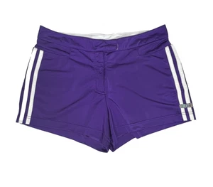 Pantalones Cortos Adidas De Colección Para Mujer Púrpura 3 Rayas Bolsillos 3D91074 Sedoso Y2K - Imagen 1 de 19