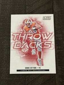 2025 Score Cade Otton Throwbacks #19 Tampa Bay Buccaneers - Picture 1 of 2