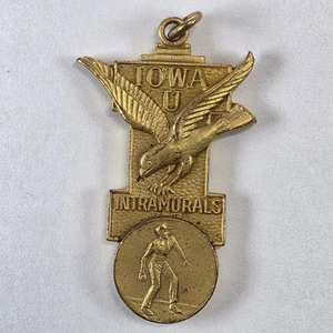 Vintage University of Iowa Intramurals Medal – Balfour Baseball Award Hawkeye - Picture 1 of 7