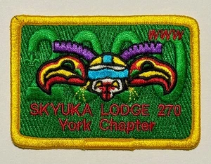 BSA OA LODGE 270 SKYUKA 2000 YORK CHAPTER PATCH,GREEN BORDER ,PALMETTO COUNCIL - Picture 1 of 2