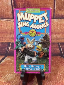 Muppet Sing Alongs - Billy Bunny's Animal Songs (VHS, 1993) Sesame Street RARE - Imagen 1 de 3