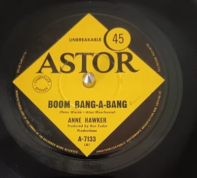 Anne Hawker ‎– Boom Bang-A-Bang - 1969 7” single excellent, original Astor sleev - Image 1 of 2
