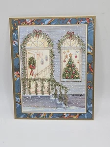 Caspari Christmas Holiday Cards Front Door Christmas Tree  25  Cards NIB - Picture 1 of 5