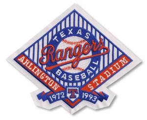 1993 Texas Rangers Arlington Stadium Emblem Official Jersey Sleeve Patch 1972 - Picture 1 of 1