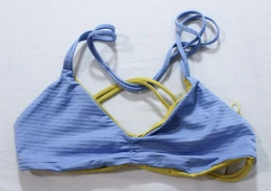 Patagonia Women's Reversible Bikini Top EJ3 Ripple: Abundant Blue Small NWT - Picture 1 of 3