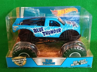 2017 Hot Wheels 1/24th Blue Thunder Monster Jam 25 Monster Truck, HTF, NIP!!! - Image 1 of 4