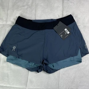 On Cloud Run On Clouds Woman’s Running Shorts Size XS Navy Storm - Picture 1 of 12