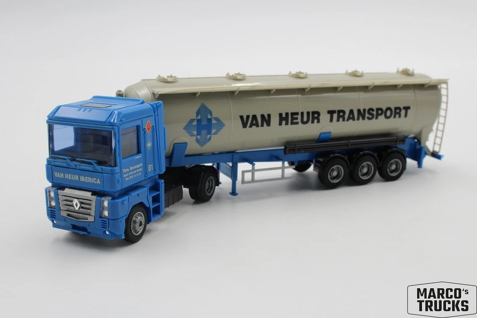 AWM Renault Magnum silo semi-trailer truck "Van Heur Transport Iberica" 1:87 /AW - Image 1 of 1