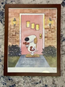 Jim Tweedy friendly doggies Print Signed With Frame 16”x13” 🐶 - Picture 1 of 7