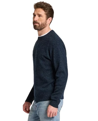 Pendleton Mens Shetland Crew Sweater - Indigo Heather XL - Image 1 of 4