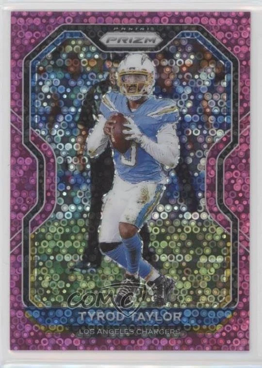 2020 Panini Prizm No Huddle Pink Prizm /15 Tyrod Taylor #145 - Image 1 of 2