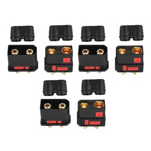 3 Pairs 120A QS8 Male+Female Plug Anti-Spark Connector for RC Model Lipo Battery - Picture 1 of 9