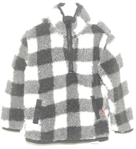 ¡Camisa Epic Threads 3T Negro Blanco Vellón!/4 Cremallera Pull Over - Imagen 1 de 10