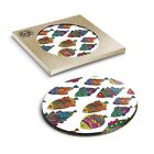 1 x Boxed Round Coasters - Colourful Fish Pattern Sea Life #44661