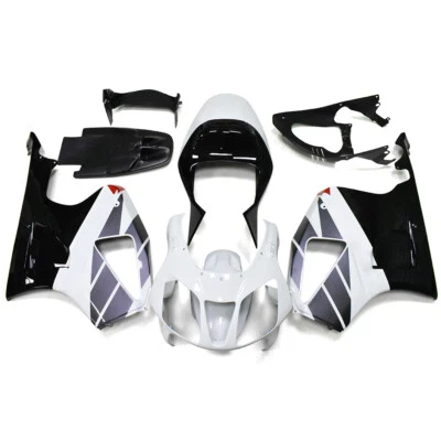 Kit de carenado de inyección para carrocería ABS blanco negro Honda RVT1000R RC51 2000-2006 Foto 1 de 4