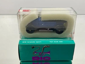 RIO MODELS ITALY 3 FIAT MODEL 501 TORPEDO SPORT 1918 -BLUE 1:43- GOOD IN BOX - Imagen 1 de 6