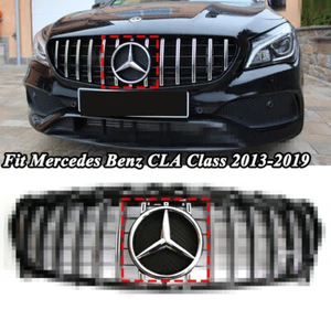 Front Grille Chrome Star Emblem Fit For Mercedes Benz W205 W117 2013-2019 CLA250 - Picture 1 of 5