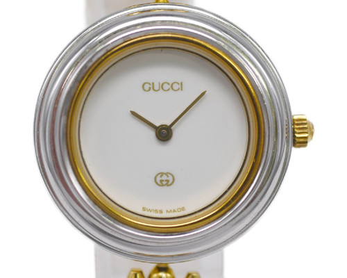 Orologio Gucci Cambio Lunetta Quadrante Colori 1100L Bracciale Oro Usatoonante Funzi