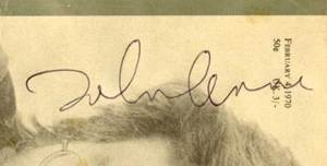 JOHN LENNON SIGNED ROLLING STONE MAGAZINE RARE FULL SIG FULL COA ROGER EPPERSON - Picture 1 of 4