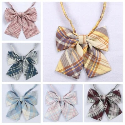 2x Niñas JK Pajarita Cuello Corbatas Uniforme Escolar Japonés Lolita Preppy Juegos con disfraces Lindo Foto 1 de 4