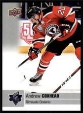 2019-20 UD CHL Base Set #297 Andrew Coxhead - Rimouski Oceanic