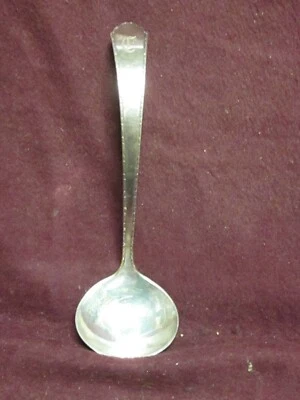 Cucharón salsa Lunt Sterling William And Mary 5 1/2" 20g monograma C Foto 1 de 4