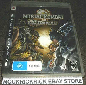 PLAYSTATION 3 GAME MORTAL KOMBAT VS DC UNIVERSE INCLUDES MANUAL - Picture 1 of 3
