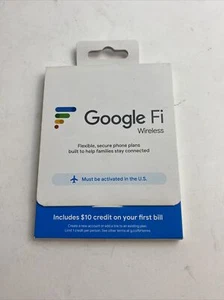 Google Fi Wireless SIM Card Kit Phone Plan GSM New - Picture 1 of 5