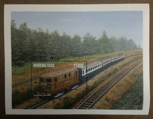 VINTAGE CLASSICS - Burkina Faso 1998 - Trains - 1124 - Souvenir Sheet - MNH - Picture 1 of 1
