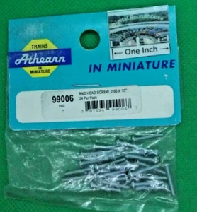 Athearn all scales # 99006 Round Head Screw, 2-56 x 1/2" (pkg. 24) - Picture 1 of 1