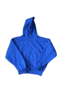 YZY Gap Blue Double Layer  Front Pocket Long Sleeve Hoodie- Size Youth/Child S - Picture 1 of 7