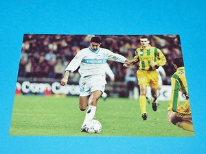 LUDOVIC ASUAR FC NANTES PHOTO PANINI FOOTBALL 1997-1998 OLYMPIQUE MARSEILLE OM 