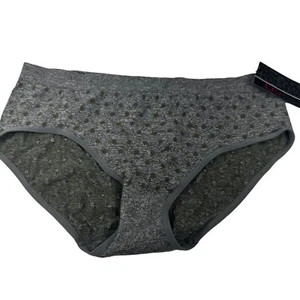 Icy Hot Lingerie Womens Size XL Panty Brief Hipster Gray Polka Dot New With Tags - Picture 1 of 10