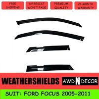 Premium Weathershields Weather Shields Window Visor for Ford Focus 2005-2011 