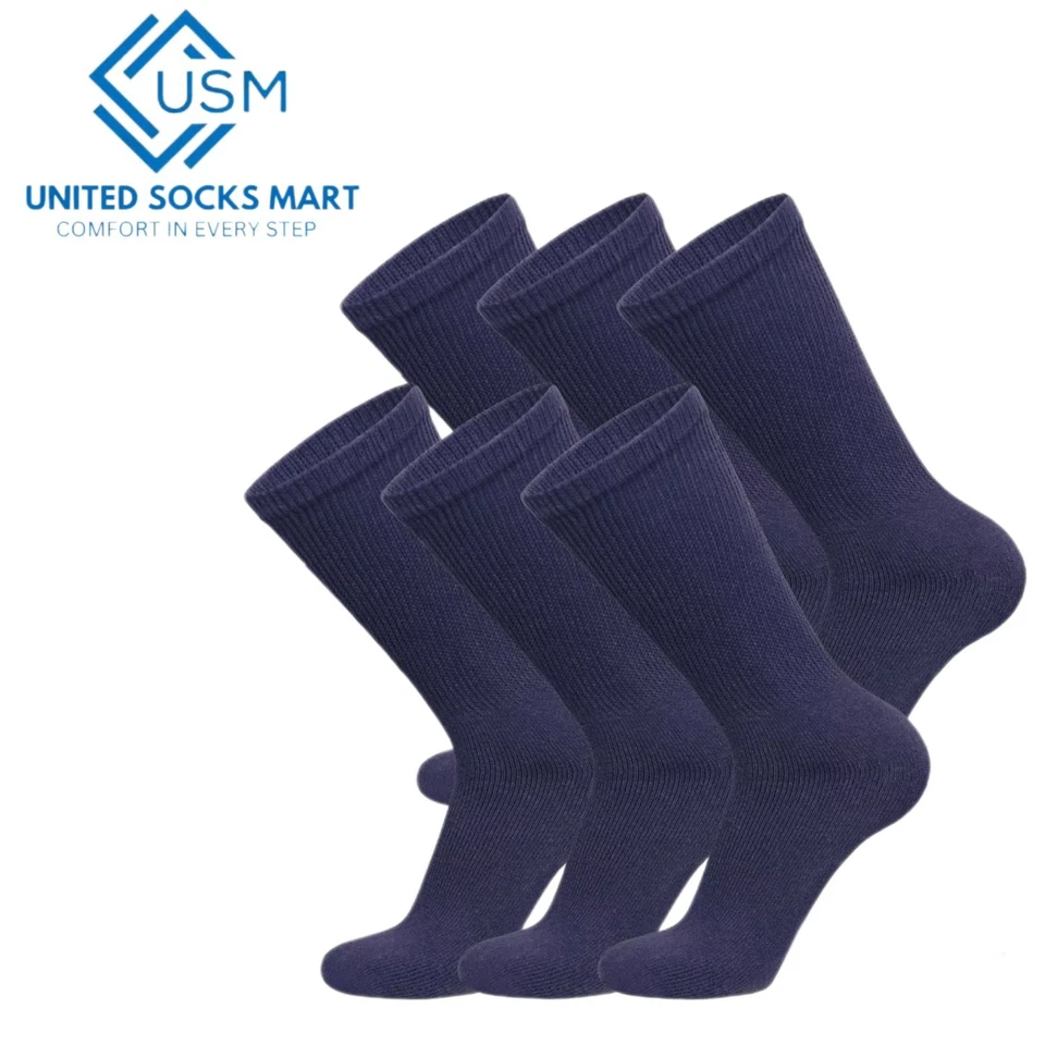 6-12 pares de calcetines de algodón para diabéticos para hombres y mujeres talla 9-15 Foto 1 de 1