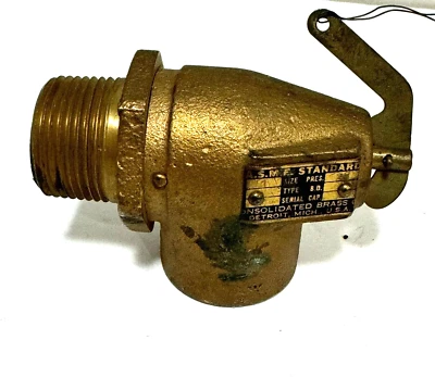 Consolidated Brass Safety Relief Valve 1" 25 PSI - Image 1 of 4