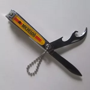 vintage MICHELOB promo utility tool w/nail clipper made by BELL c.1975—excellent - Picture 1 of 6
