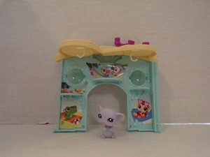 Littlest Pet Shop~#2600~Ratón~Todo Malva~Ojos de Punto Verde~Sin Acentos~Bolso Ciego EE. UU. - Imagen 1 de 3