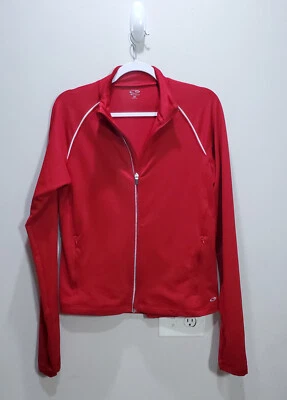 C9 By Champion Jacket Womens M Full Zip Windbreaker Red Outdoor Polyester Ladies - Image 1 of 4