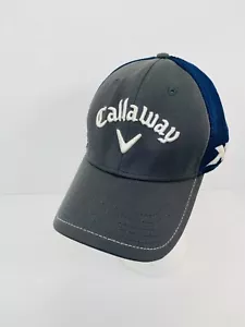 Callaway XR Hot Odyssey Bombe Logo Tour authentisch Flex Fit Mütze S/M Golf blau grau - Bild 1 von 7