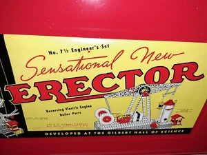 7 1/2 Gilbert Erector Set Complete- Original Parts 1938 Set -Total Parts M1878 - Picture 1 of 10