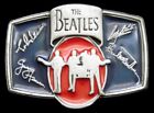 OI14112 GREAT VINTAGE 1990s ***THE BEATLES*** BAND SIGNATURES ROCK MUSIC BUCKLE