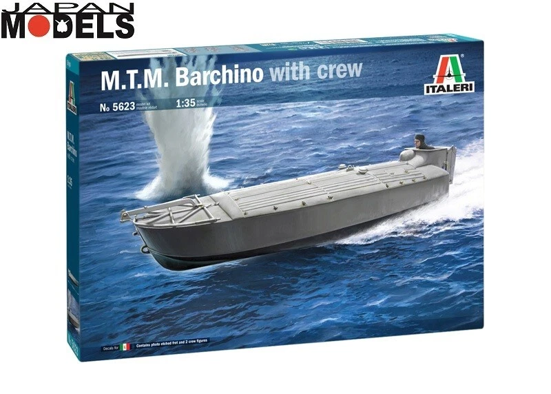 M.T.M BARCHINO With Crew + Photo Etched 2 Figures Italeri 5623 1/35 Model Kit - Immagine 1 di 1