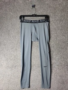 Nike Pro Adult Men's Size XL Solid Gray Low Rise Compression Pants 30x23 - Picture 1 of 9