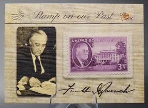 2018 The Bar Pieces of the Past Antiquity Franklin D Roosevelt Stamp on The Past - Picture 1 of 2
