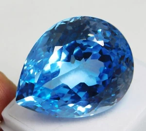 "ANTICO AUTENTICO" 66,80 Ct_Pietra Preziosa Zaffiro Blu Cielo Naturale "Certificata" - Foto 1 di 11