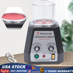 100mm Magnetic Tumbler Jewelry Diamonds Polisher & Finisher For Light Metals - Picture 1 of 13